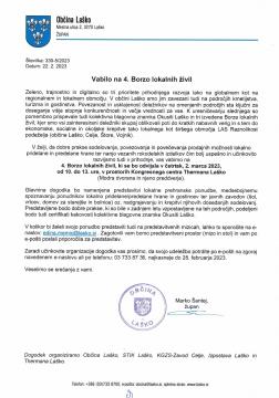 Vabilo na 4. Borzo lokalnih živil